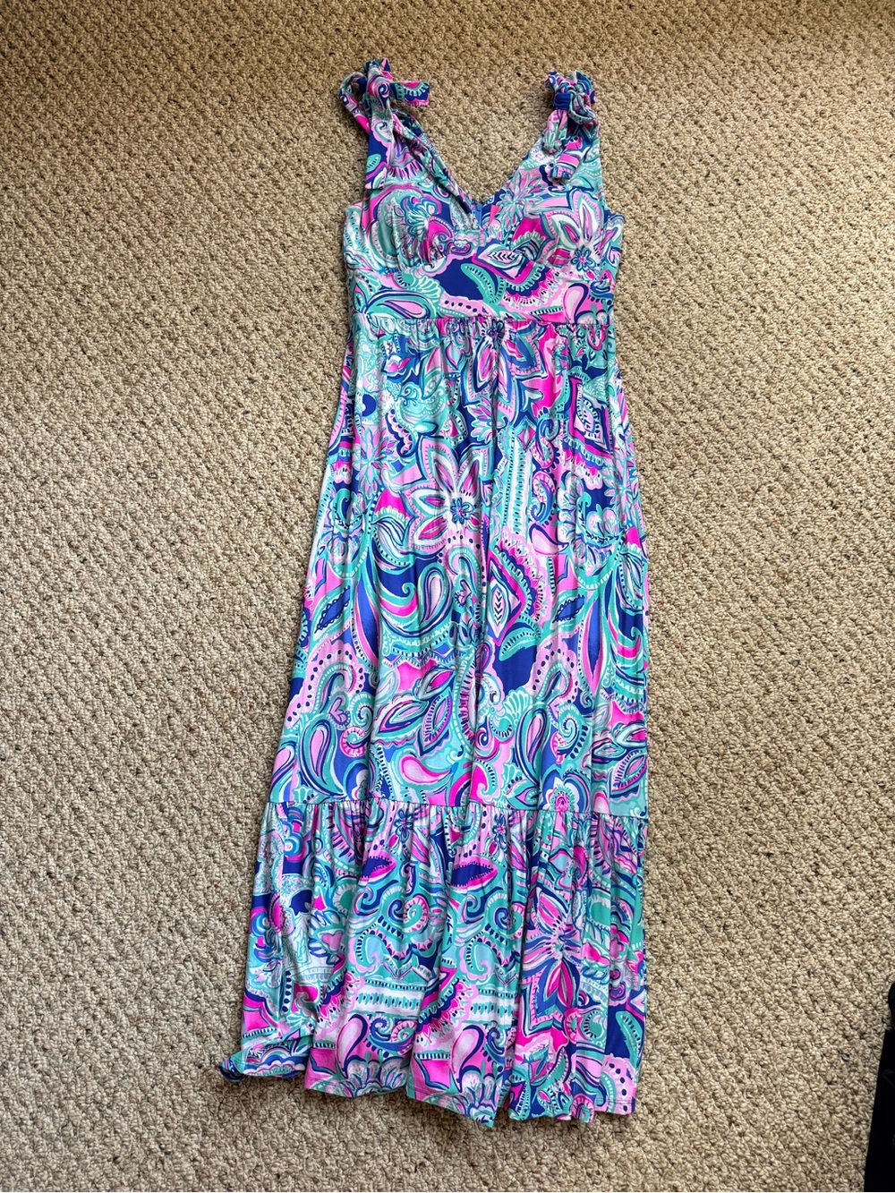 Lilly Pulitzer Living the Dream |Maxine Midi Dress | Size 6 | EUC - Picture 3 of 14